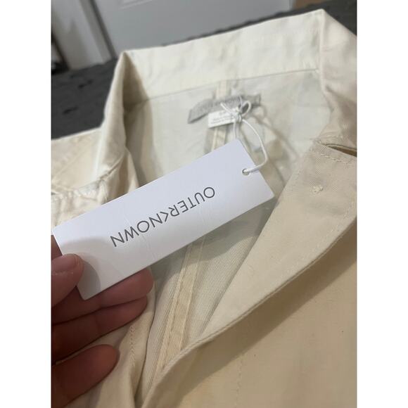 NEW Outerknown Station Jumpsuit Women Small Utility Coveralls Cargo Linen Cotton - Picture 6 of 11